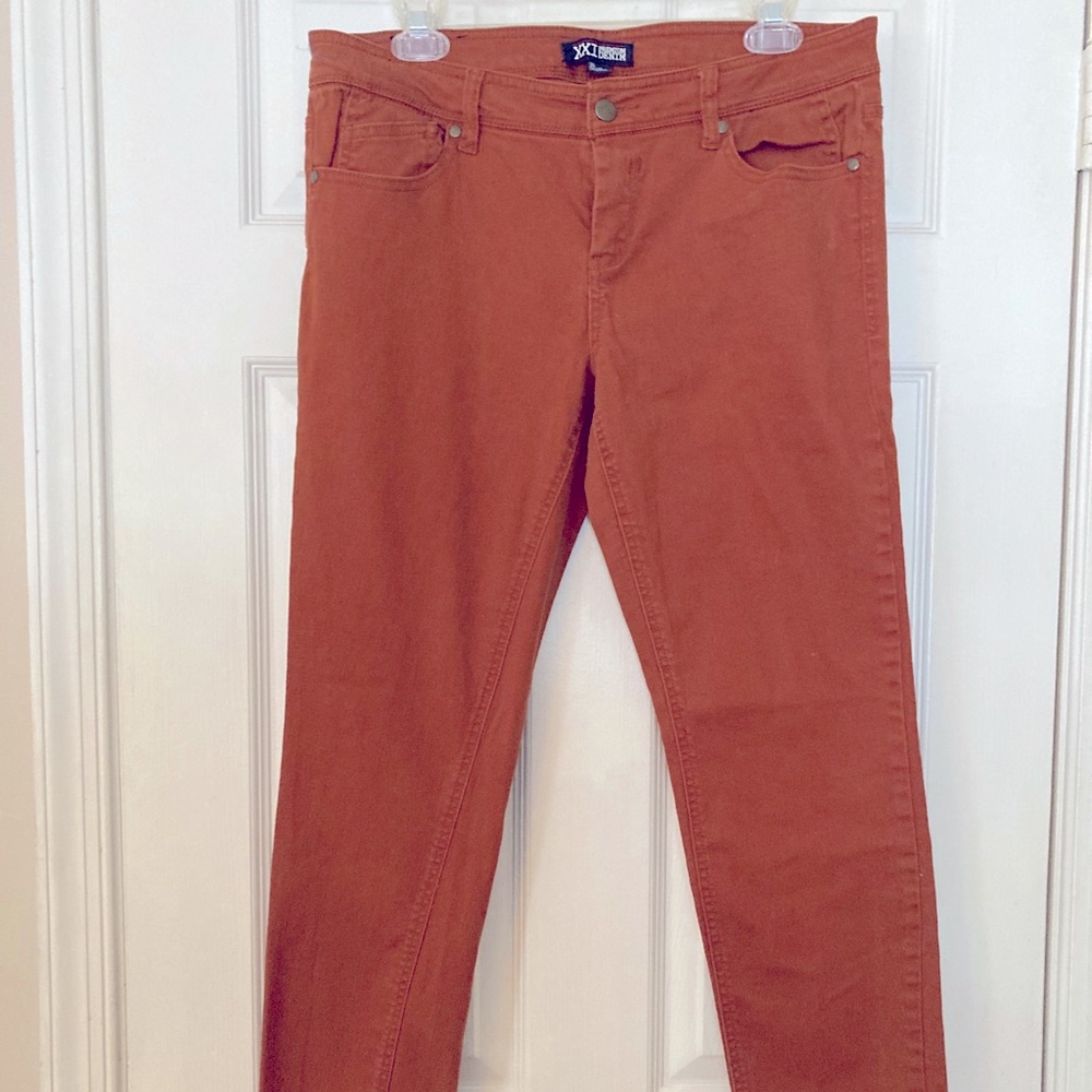 Premium Denim burnt orange jeans
